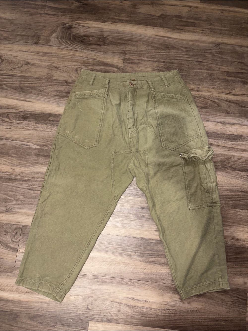 Free People Bay To Breakers Destroyed Cargo Pants